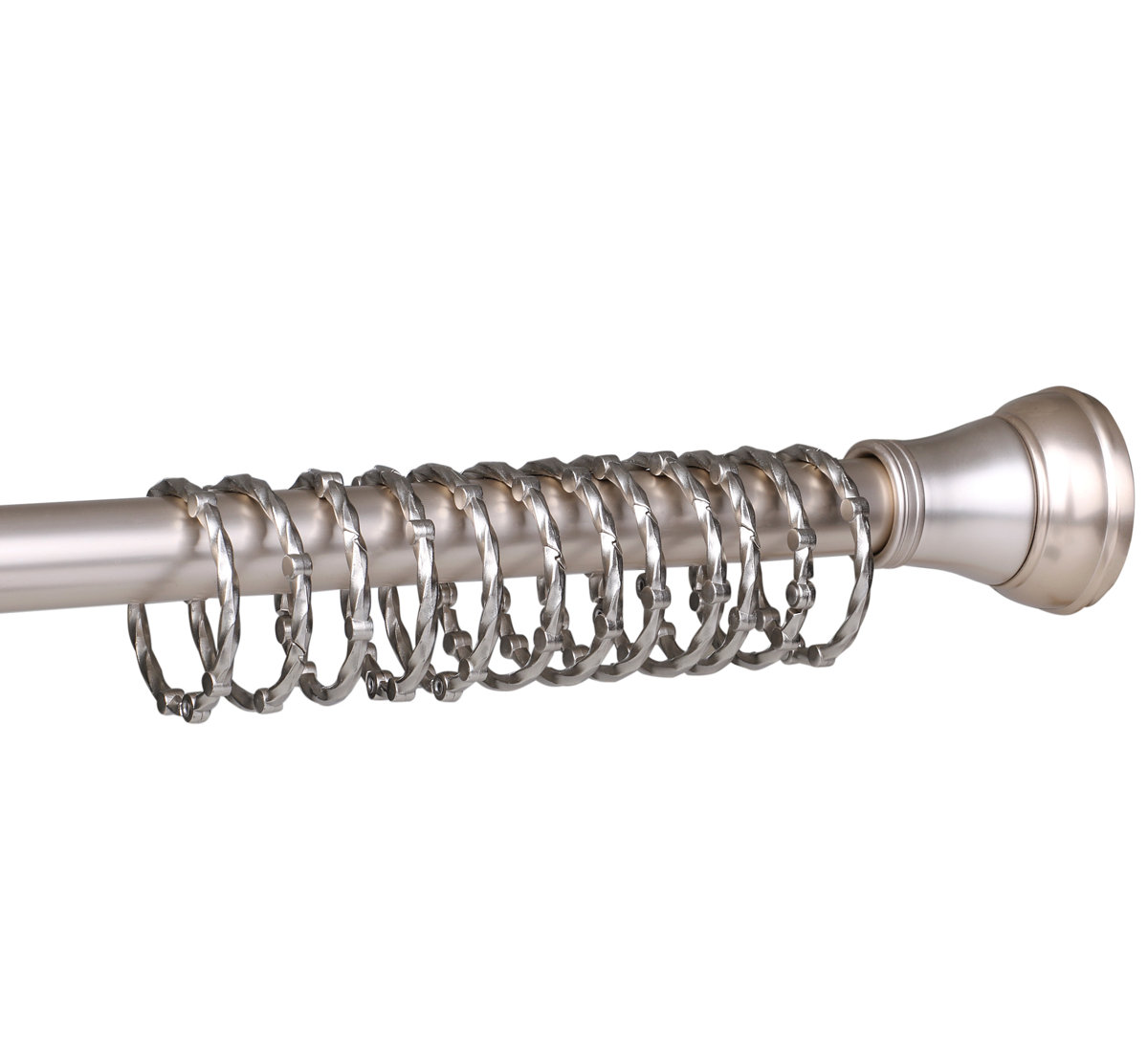 Zinc Shower Curtain Hook (Set of 12)